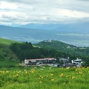 車山高原から一望