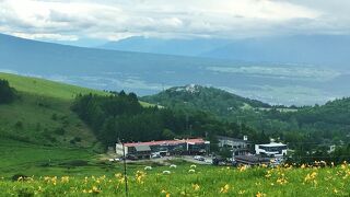 車山高原から一望