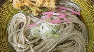 冷やしかき揚げそば