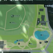 都立と区立の公園が合体利用されている感じ