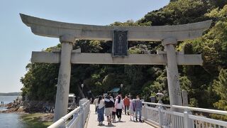 竹島の中央に鎮座