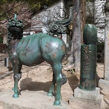 麒麟像　凛々しいです