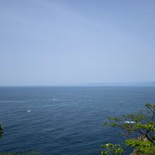 こがねすとの横から見る駿河湾