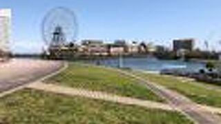 芝生の広場は絶景スポット