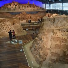 館内を2階から見渡したところ