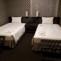 ツインルームにアップグレードしてもらいました。