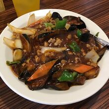 麻婆茄子丼