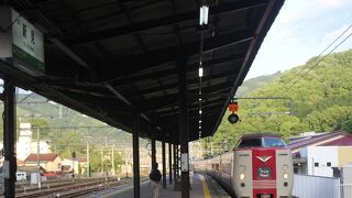 今では貴重な旧国鉄型特急「やくも」