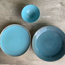 人気の青皿