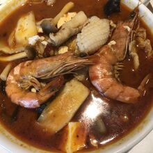 海老は殻ごといけました。