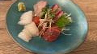 刺身盛合せ、ゴーヤチャンプルー、、、！