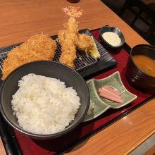 かつ彩御膳（一口ヒレカツ抜け）