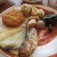 朝食　メニューの種類が多い　干物が美味しい