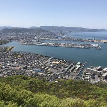 一望する風景、高松市街