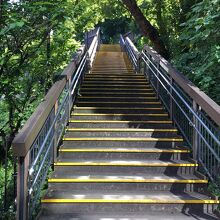 公園と神社を繋ぐ階段