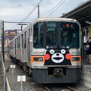 上熊本⇔御代志を結ぶ、熊本のローカル線!　くまモンラッピングの昔の東京メトロ/営団地下鉄のお下がり車両が走ってます!
