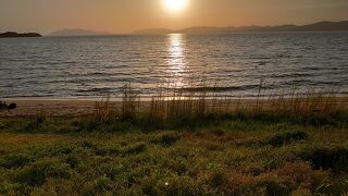 夕日がきれいです