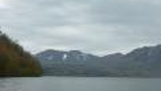 支笏湖から眺めました