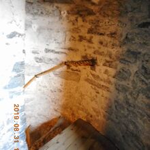 途中から木の階段