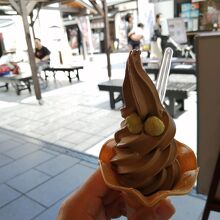 ほうじ茶ソフトクリーム