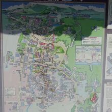 鉄輪温泉周辺の地図