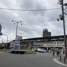 駅前の小さなロータリー