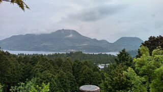 箱根峠から芦ノ湖を