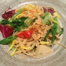 サクラエビのパスタ