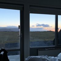 窓外に広がる一面の溶岩原と山々が素晴らしかったです