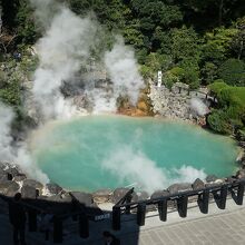 売店2階から見た海地獄