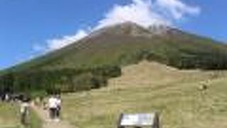 「伯耆富士」の名にふさわしい優雅な大山が目の前に見えます