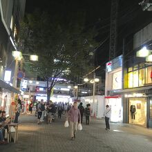 河原町との交差点付近