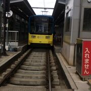 大阪では唯一の路面電車