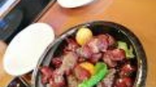 地元メニューが揃っている