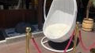 ハンギングチェア　に座れます(^^)