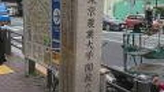 東京農業大学の前身にあたる育英黌農業科設立された場所