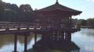 浮見堂との雄大な景色