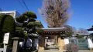 世田谷城城主だった吉良治家が夭折した子の祖朝の菩提を弔うために創建