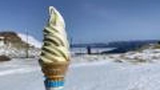 ここならではのソフトクリームがおいしい