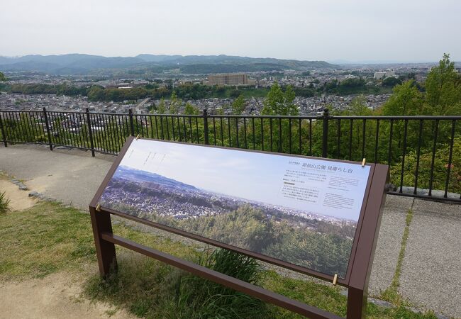 緑と花と眺めの良い公園