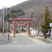 新得駅近くの神社