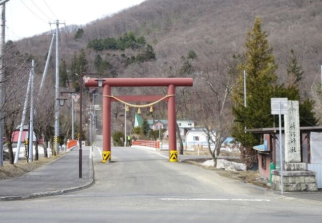 新得駅近くの神社