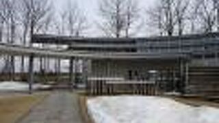 昔の農機具の展示