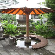 足湯 アオギリの湯