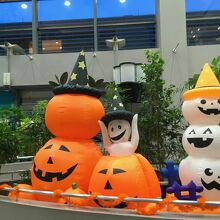 ハロウィンの飾り付け