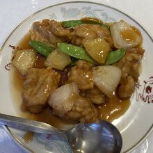 日替わり　鶏の甘酢餡