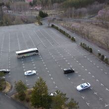 広大な面積の駐車場に、ほとんど車が無かった。