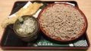 もりそばとアナゴの天ぷら