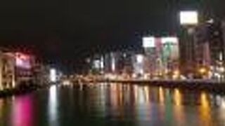 中洲を流れる那珂川の支流