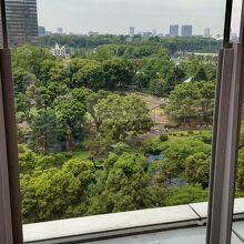 日比谷公園が眼下に広がって！
